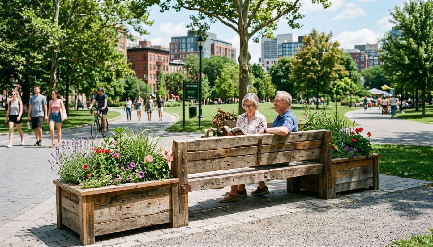 Stratégies efficaces pour l'aménagement de mobilier urbain durable